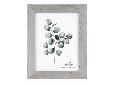 Obrazový rám, drevený, 15x20 cm, "Goldbuch Beton", betón