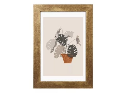 Obrazový rám, drevený, 20x30 cm, "Goldbuch Ian", zlatá