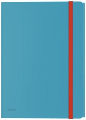 Doska s gumičkou, PP, A4, LEITZ "Cosy" pokojná modrá