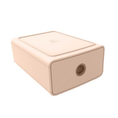 Box na dokumenty, plast, 1 zásuvka, EXACOMPTA "Skandi", nude