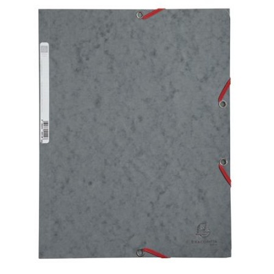 Doska s gumičkou, prešpánová, A4, EXACOMPTA, tmavosivá