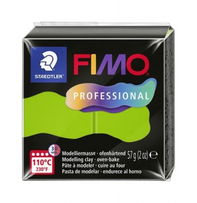 Modelovacia hmota, 57 g, vypaľovacia, FIMO Professional, svetlozelená