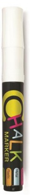 Kriedový popisovač, 2,5 mm, FLEXOFFICE "Chalkmarker", biely