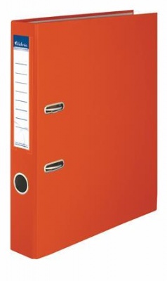 Pákový šanón, 50 mm, A4, PP/kartón, VICTORIA OFFICE  "Basic", oranžový