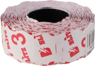 Cenové etikety, 26x16 mm, BLITZ, 36 kotúčov, biela
