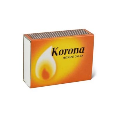 Zápalky, dlhé, cca. 100 kusov, KORONA