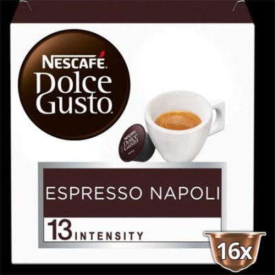 Kávové kapsule, 16 ks, NESCAFÉ DOLCE GUSTO "Espresso Napoli"