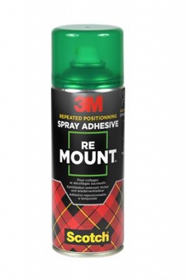 Lepiaci sprej, 400 ml, 3M SCOTCH "ReMount"