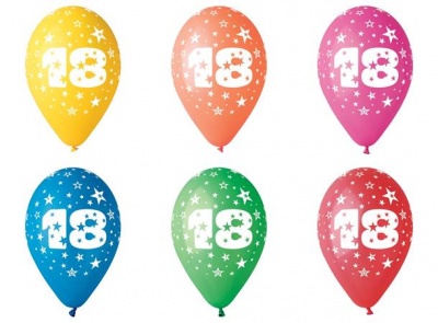 Balón, 26 cm, s číslo: 18