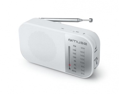 Rádio, prenosné, MUSE "M-025RW", biele