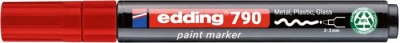 Lakový popisovač, 2-3 mm, PCR, EDDING „790“, červený