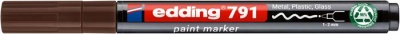 Lakový popisovač, 1-2 mm, PCR, EDDING „791“, hnedý