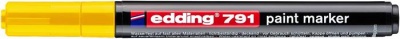 Lakový popisovač, 1–2 mm, PCR, EDDING „791“, žltý