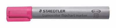 Popisovač na flipchart, 2 mm, kužeľový hrot, STAEDTLER "Lumocolor 356", ružový