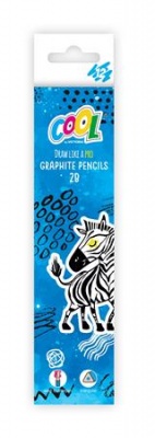 Grafitová ceruzka, 2B, trojhranná, COOL BY VICTORIA