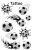 Tetovacie nálepky, 1 hárok, 76x120 mm, AVERY ZWECKFORM, "Z-Design No.56740", futbalová lopta
