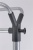Vešiakový stojan, pojazdný, 3 ks vešiakov, ALBA, sivý