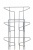 Nástenný prezentačný stojan, na katalógy, A4, s 21 priehradkami, ALBA, strieborný