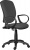 Kancelárska stolička, čalúnená, čierny podstavec, "Nuvola", čierno-sivá