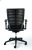 Kancelárska stolička, čierne čalúnenie, natiahnuté operadlo zo sieťoviny, čierny podstavec, MAYAH "Superstar"