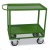 Prepravný vozík, dvojúrovňový, nosnosť 200 kg, zelený 