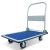 Skladateľný prepravný vozík, nosnosť 150 kg, modrý/biely