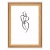 Obrazový rám, drevený, 10x15 cm, "Silhouette", prírodná