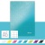 Záznamová kniha, A5, štvorčeková, 80 listov, tvrdá obálka, LEITZ "Wow", ľadovo modrá