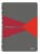 Blok, A4, štvorčekový, 90 listov, laminovaná kartónová obálka, LEITZ "Office", sivá-červená