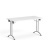 Konferenčný stôl, skladací, s ohýbateľnými kovovými nohami, 130 × 65 cm, MAYAH „Freedom SV-93“, biela