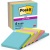 Samolepiaci bloček, 76x76 mm, 6x90 listov, 3M POSTIT "Super Sticky", "Cosmic", mix farieb
