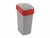 Odpadkový kôš s výklopným vekom, na triedenie odpadu, plastový, 45 l, CURVER, červený/sivý